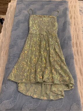 Windsor Sequin Mini Dress Medium (Mint)